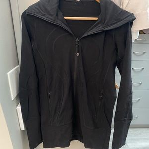 lululemon size 8 black zip hoodie!